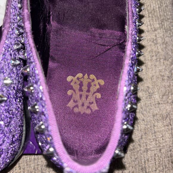 Globe Footwear Men’s Purple Glitter Loafers Size:9